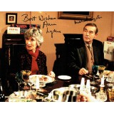 Only Fools & Horses Dual Signed Racquels Parents 8x10 Photograph
