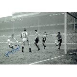 Johnny Brooks (1931-2016) Signed Spurs 1955 FA Cup Goal Photograph