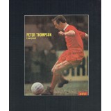 Peter Thompson Signed & Mounted Magazine Page In Action For Liverpool