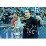 Jordi Gomez, Louis Robles and Roman Golobart Wigan Multi Signed 12 x 8  inch Photograph