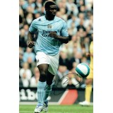 Micah Richards Signed 12x8 inch Photograph In Action For Manchester City
