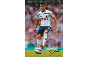 Erik Lamela Signed 8x12 Tottenham Hotspur Photograph
