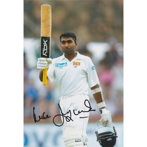 Mahela Jayawardene Signed 8x12 Sri Lanka Photo!