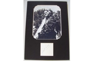 Geoff Duke (29 March 1923 â€“ 1 May 2015) Cut Signature Mounted With Photograph
