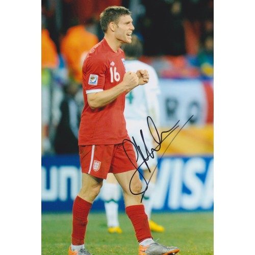 James Milner 8x12 Signed England Football Photograph