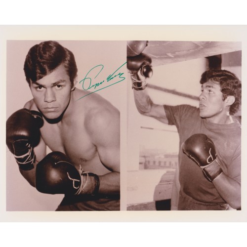 Pipino Cuevas 8x10 Signed Boxing Montage Photograph 