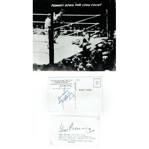 Jack Dempsey & Gene Tunney Autographs & Photographs