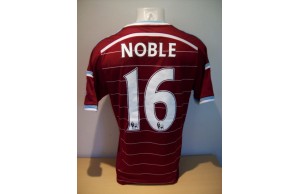 Mark Noble Match Worn West Ham United 2014/15 Season Home Shirt