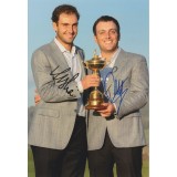 Molinari Brothers Signed By Both 2010 Ryder Cup Photograph