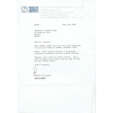 Brian Moore TLS Dated 30th July 1980 on World of Sport Headed Paper