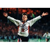 Teddy Sheringham Signed 12 x 8 inch England Football Photograph