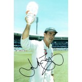 Justin Langer Signed 12x8 Inch Australian Cricket Photograph