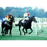 Lester Piggott (1935-2022) Signed 15 x 11 inch Horse Racing Photograph